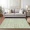 Homeroots 10' X 14' Artichoke Green And Ivory Geometric Washable Indoor Outdoor Area Rug 583269 - alternate 3