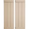 Ekena Millwork Rustic Three Board Joined Board-n-Batten Rough Cedar Faux Wood Shutters w/End Batten, 16 1/2"Wx76"H SHUBJE16X76RCPR - alternate 1