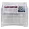 Simple Spaces Dish Rack, 20 lb Capacity, 18-1/4 in L, 12-3/4 in W, 11 in H, Steel, White, White PE Coated JI-22W-3L - alternate 2