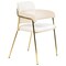 Leisuremod Axis Collection Modern Gold Dining Chair in Beige ACG22BG - alternate 1