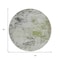 Homeroots 8' Linen Fern Green And Beige Round Abstract Washable Indoor Outdoor Area Rug 630797 - alternate 2
