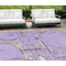 Homeroots 8' X 10' Lavender Lilac And Purple Geometric Washable Indoor Outdoor Area Rug 589401 - alternate 1