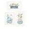 Homeroots Set Of Three Floral Pumpkins 3 White Framed Print Wall Art, 3PK 407908 - alternate 1