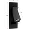 Leeki Modern Wall Mounted Bedside Adjustable Reading LED Light Sconce, Black LKI-1029 - alternate 2