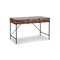 Homeroots 47" Brown Wood Wall Mounted H-Shape Writing Desk With Three Drawers 565430 - alternate 2