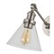 Jonathan Y Cowie 8" Iron/Glass Adjustable LED Wall Sconce, Nickel, 2PK JYL7575B-SET2 - alternate 2