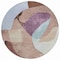 Homeroots 8' Brown And Taupe Round Abstract Washable Indoor Outdoor Area Rug 630443 - alternate 3