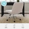 Martha Stewart Eloise Upholstered Office Chair in Grey White/Polished Nickel CH-232196-2-GW-MS - alternate 3