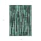 Homeroots 5' X 8' Sage Teal Blue And Emerald Striped Washable Indoor Outdoor Area Rug 608971 - alternate 2