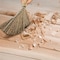 Kings County Tools Natural Straw Whisk Small Hand Broom with Ergonomic Shape for Multi-Surface Cleaning GW45A03-13 - alternate 3