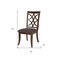 Homeroots Set of Two Brown and Dark Brown Upholstered Microfiber Dining Side Chairs 573373 - alternate 2