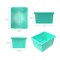 Storex 4 Gallon Storage Bin, Teal 61477U06C - alternate 3