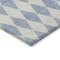 Homeroots 8' X 10' Sky Blue And Ivory Geometric Washable Indoor Outdoor Area Rug 577118 - alternate 3
