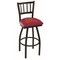 Holland Bar Stool Co 36" Blk Wrinkle Minnesota Swivel Bar Stool, Jailhouse Back L01836MinnUn - alternate 1