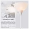 Newhouse Lighting Joey 71 in. White Interior Torchiere Floor Lamp NHFL-JO-WH - alternate 4