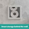 Hansgrohe XtraStoris Original Recessed Toilet Paper Holder with Storage & Tileable Door in Matte White 56058700 - alternate 3
