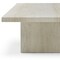 Homeroots 55" Beige Marble Double Pedestal Coffee Table 714517 - alternate 4