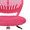 Homeroots Pink and White Adjustable Height Swivel Rolling Office Chair 568066 - alternate 3