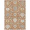 Homeroots 8' X 10' Copper Ivory And Gray Damask Washable Indoor Outdoor Area Rug 599409 - alternate 4