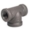 B & K 1/2 in. FIP X 1/2 in. D FIP 3/4 in. D FIP Black Malleable Iron Reducing Tee 310RT-121234 - alternate 3