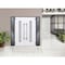 Vdomdoors Steel Double Doors Deux 0757 Gray Graphite 2 Sidelight Exterior Windows Stainless Inserts Single Mo DEUX0757DEXD-GRE-RH-W12+72+12 x H80 - alternate 2