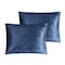 Homeroots Navy Blue King Polyester 220 Thread Count Washable Down Comforter Set 528993 - alternate 3