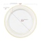 Smarty Had A Party Clear with Gold Edge Rim Plastic Dinnerware Value Set, 240PK 110CLGVP-CASE - alternate 3