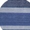 Homeroots 8' Navy Blue Sky Blue And Charcoal Round Abstract Washable Indoor Outdoor Area Rug 615280 - alternate 3
