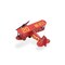 Homeroots 5" Red and Black Metal Hand Painted 1933 G5 Bi Plane Model Airplane 489406 - alternate 5