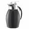 Service Ideas Nicollet Series 0.6-Liter Stainless Vacuum Insulated Carafe with Push Button Lid in Radiant Black NIC06BSPBBL - alternate 1