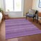 Homeroots 8' X 10' Lavender And Purple Striped Washable Indoor Outdoor Area Rug 610603 - alternate 2