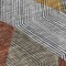 Homeroots 8' Gray Gold And Blue Round Argyle Washable Indoor Outdoor Area Rug 613695 - alternate 2