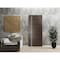 Sartodoors Modern Solid Interior Door with Handle, Planum 0310 Chocolate Ash and Aluminum Strips, Single Regur PLANUM0310ID-CA-2484 - alternate 1
