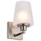 Nuvo Lune, 1 Light Vanity, Brushed Nickel Finish, Etched White Glass 60/8221 - alternate 4