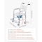 Vevor Bedside Commode Chair with 4 Wheels 4-in-1 Raised Toilet Seat 350 lbs FBL760637 - alternate 3
