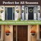 Pure Garden 2-Pack 12.5IN Hanging Planters with Drainage and Reservoir, Gray Finish 50-PL7036-GRY - alternate 2