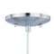 Vaxcel Milano Satin Nickel Mini Pendant Ceiling Light Blue Glass P0278 - alternate 4
