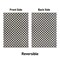 World Rug Gallery Contemporary Checkered Weather Resistant Reversible Indoor/Outdoor Rug 2 ft x 7 ft Black WR114BLACK2X7 - alternate 2