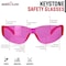 Bison Life Keystone, Safety Glasses, Anti-Scratch, Pink & Gray Lens, Frameless, 12 PK BL-KSSG1-CLCT-PGY-12 - alternate 4