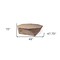 Homeroots 49" Natural Wood Octagon Distressed Lift Top Abstract Coffee Table 376273 - alternate 3