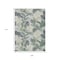Homeroots 9' X 12' Artichoke Green Lavender And Ivory Botanical Leaves Washable Indoor Outdoor Area Rug 618386 - alternate 3