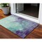 Homeroots 3' X 5' Blue And Purple Abstract Washable Indoor Outdoor Area Rug 604833 - alternate 1
