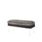 Homeroots 42in Gray and Clear Faux Fur Upholstered Storage Bench with Flip Top 469297 - alternate 3