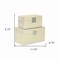 Homeroots Set of Two Gold And White Wood And Shagreen Box With Lid, 2PK 489359 - alternate 2