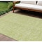 Homeroots 10' X 14' Artichoke Green And Ivory Floral Washable Indoor Outdoor Area Rug 581845 - alternate 1