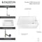 Kingston Brass 60-Inch Acrylic Rectangular 3-Wall Alcove Tub Combo w/ Waste and Overflow Drain, Right Hand Drain CVTAP603622R0 - alternate 2