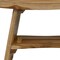 Homeroots 24" Natural Teak Rectangular Shower Bench With Shelf 376728 - alternate 4