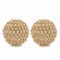 Homeroots Set of Two 5" Gold Clear And Ivory Metal Faux Crystal And Pearl Decorative Orbs, 2PK 659494 - alternate 1