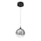 Euf Iissa, Pendant, 6", Matte Black, Smoked Glass 50250-028 - alternate 3