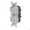 Leviton Straight Blade Receptacle, 5-15R, 15 A, 125V AC, Surface Mount, Self-Grounded M8200-ILG - alternate 1